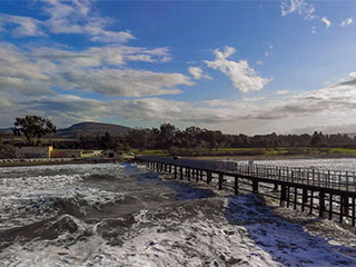 Limni Pier on a Blustery Day